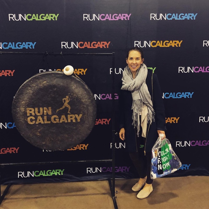 Picked up the race bib and ready to run in Calgary this weekend!